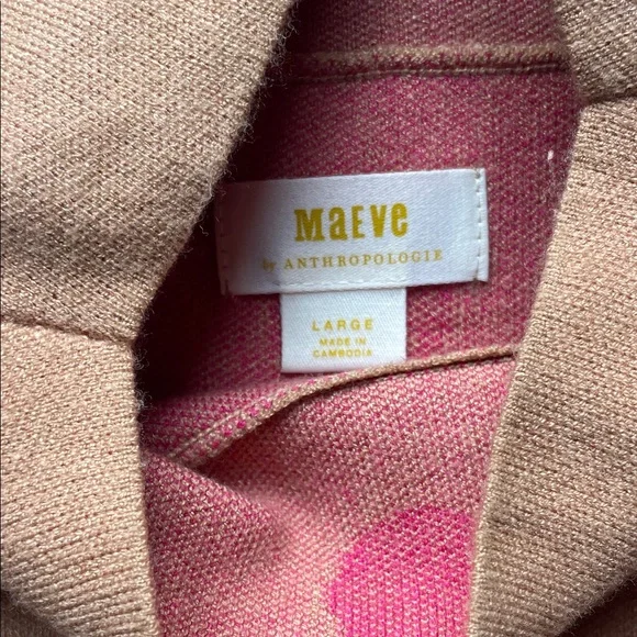 Anthropologie Maeve Carys Sweater Mock Neck Polka Dot - Picture 2 of 3